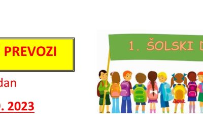 Začetek šolskega leta 2023/2024
